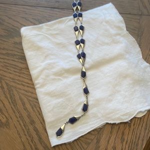 Ysabel Y Lariat Lapis Necklace Bijoux Box Never Worn